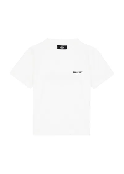 Represent Kids Owner's Club Logo Cotton T-shirt (1-5 Years) In White