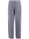 Represent Drawstring Wool Track Pants In Gray