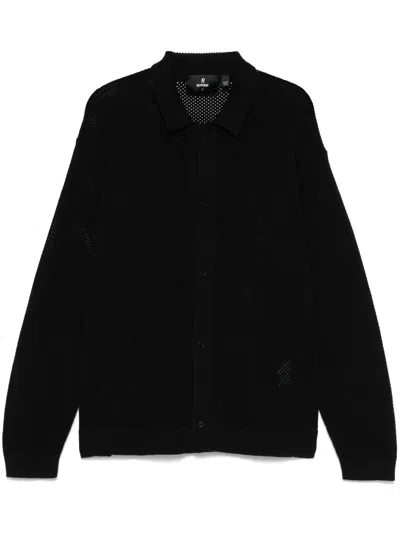 Represent Knitted Long-sleeve Shirt In Black