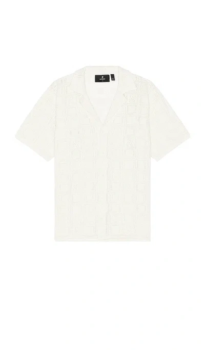 Represent Lace Knit Shirt In 粉笔白