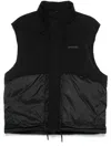 Represent Layered Puffer Gilet In Black