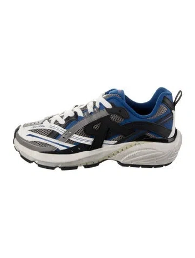 Pre-owned Represent Leather Colorblock Pattern Sneakers W/ Tags In Multi