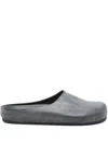 Represent Leather Slip-on Mules In Blue