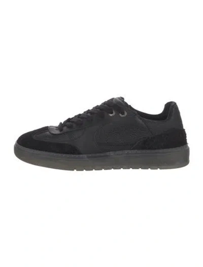 Pre-owned Represent Leather Sneakers In Black