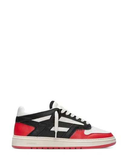Represent Suede Details Leather Sneakers In Red