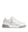 Represent Studio Panelled Leather Mid-top Trainers In White