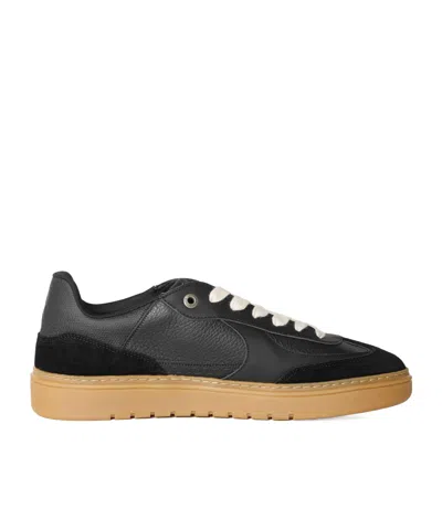 Represent Leathersuede Lowtop Sneakers In Black