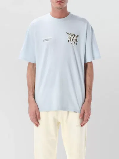 Represent Legacy Cherubs Graphic Crew Neck Tshirt In Blue