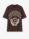 Represent Legacy Crest Cotton T-shirt With Distressed Effect In Gray