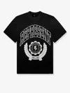 Represent Legacy Crest Cotton T-shirt With Distressed Effect In Multi