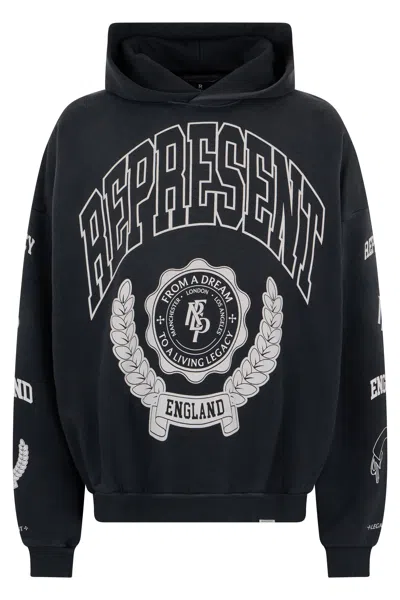 Represent Legacy Crest Hoodie - Fw25 In Black