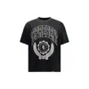 Represent Legacy Crest Cotton T-shirt With Distressed Effect In Black