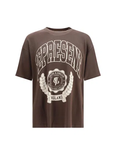 Represent Legacy Crest T-shirt In Brown