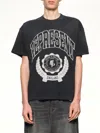 Represent Oversized Printed Cotton T-shirt In Black