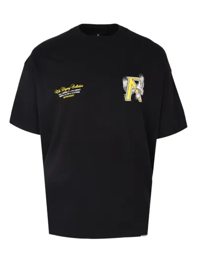 Represent Oversize Cherubs Graphic Print T-shirt In Black