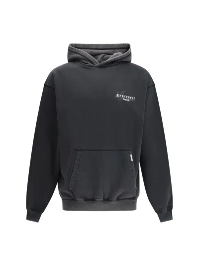 Represent Legacy Overprint Hoodie In Gray