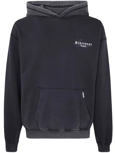 Represent " Legacy Overprint" Hoodie Clothing In Black
