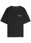 Represent Black Cotton Oversize England Legacy T-shirt In Gray