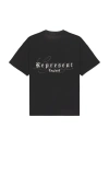 Represent Legacy Overprint Tee In Black