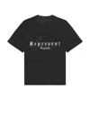 Represent Legacy Overprint Tee In Black