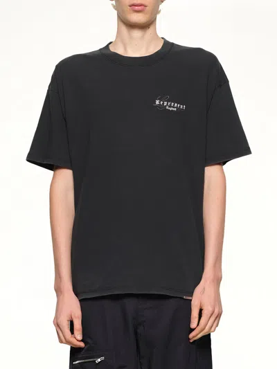 Represent Legacy Overprint T-shirt In Black