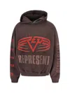 Represent Reversible Living Legacy Tour Sweatshirt In Black In Brown