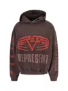 Represent Reversible Living Legacy Tour Sweatshirt In Black In Brown