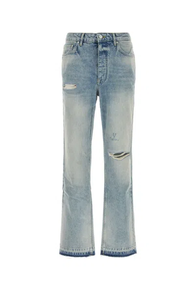 Represent Light Blue Distressed Jeans