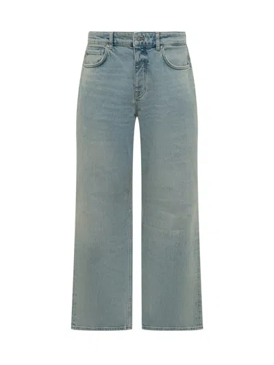 Represent Light Blue Mid Rise Jeans