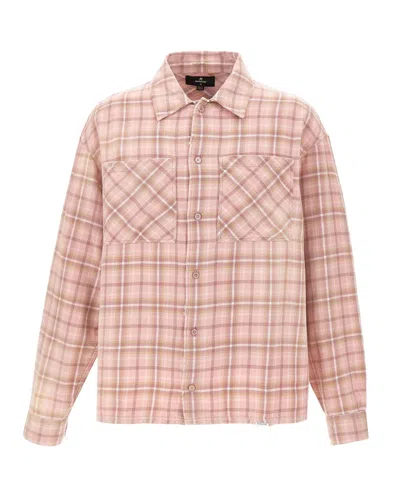 Represent Light Pink Relaxed Checks Shirt