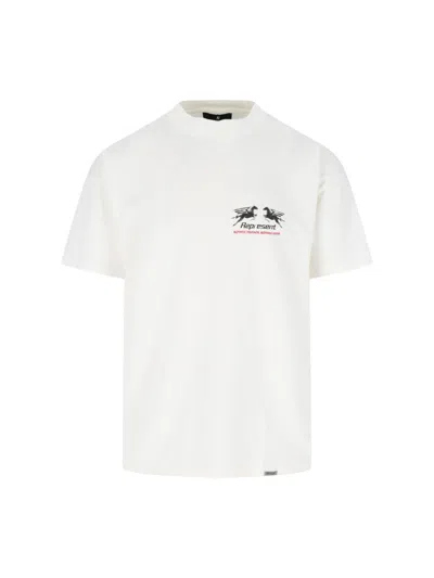 Represent Lightweight 100% Cotton Crewneck T-shirt In White