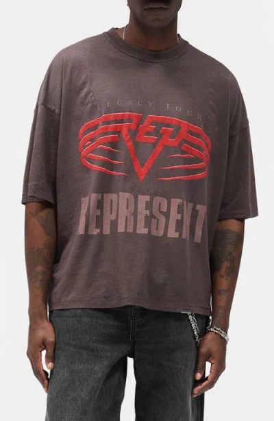 REPRESENT REPRESENT LIVING LEGACY COTTON & HEMP REVERSIBLE GRAPHIC T-SHIRT