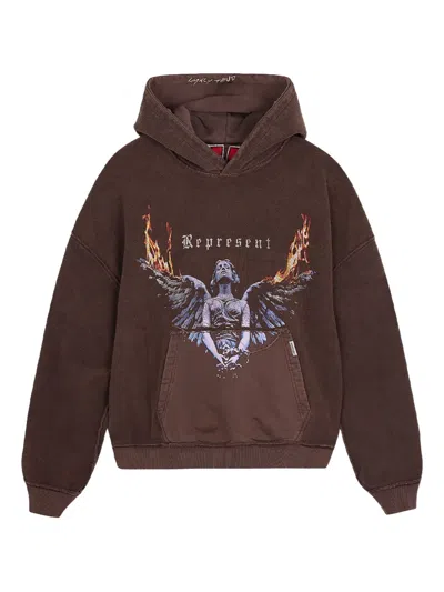 Represent Living Legacy Hoodie In Brown