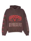 Represent Reversible Living Legacy Tour Sweatshirt In Black In Brown