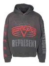 Represent Reversible Living Legacy Tour Sweatshirt In Black In Gray