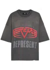 Represent Reversible Living Legacy Tour T-shirt In Grey In Gray