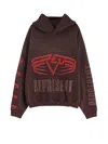 Represent Reversible Living Legacy Tour Sweatshirt In Black In Brown