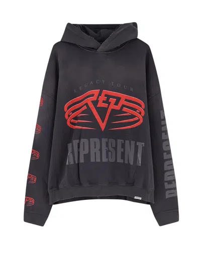 REPRESENT LIVING LEGACY REVERSIBLE COTTON HOODED SWEATSHIRT