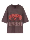 Represent Living Legacy Reversible Organic Cotton And Hemp T-shirt In Brown