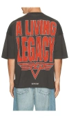 Represent Living Legacy Graphic Print T-shirt In Black