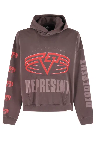 Represent Living Legacy Tour Hoodie In Brown