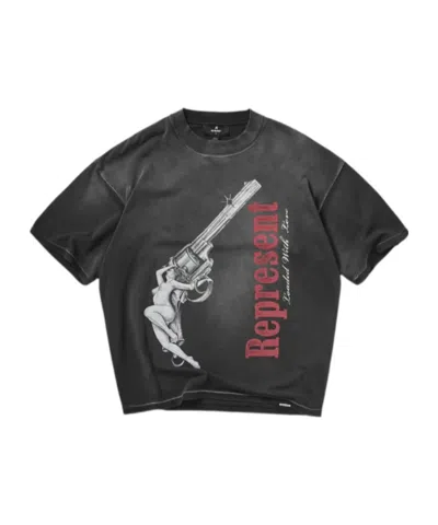 Represent Loaded With Love Graphic T-shirt In Black