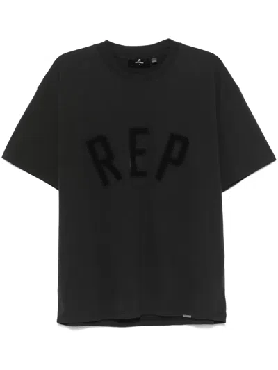 Represent Logo-appliqué T-shirt In 黑色