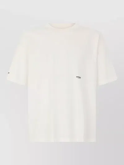 Represent Logo Crew Neck Short Sleeve T Shirt In White