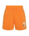 Represent Logo Detail Shorts In Orange