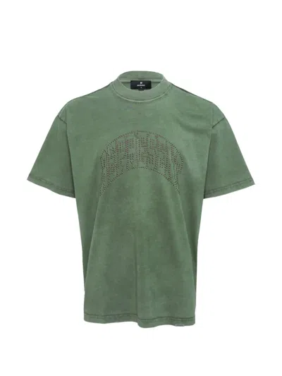 Represent Logo-embellished T-shirt In Green