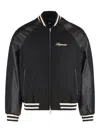 Represent Raglan Varsity Jacket In Black