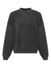 Represent Logo-embroidered Crew-neck Sweatshirt In Gray
