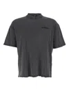 Represent Logo-embroidered Crew-neck T-shirt In Black