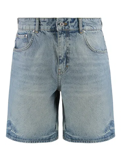 Represent R10 Denim Shorts In Blue